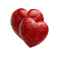 Valentines Day 3d Stereo Love Hearts png