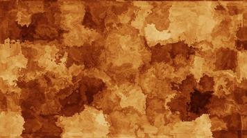 Orange Wasser Farbe Papier schön glänzend Raum Feuer Partikel Pulver fließen Animation zum abstrakt Kunst Fantasie Bewegung Silber Hintergrund Animation video