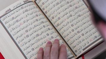 ung muslim läsning helig ord video