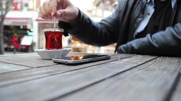 Smartphone and tea video