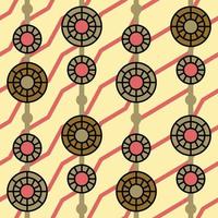 Classic textile design Seamless pattern beautiful background vector