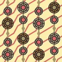 Classic textile design Seamless pattern beautiful background vector