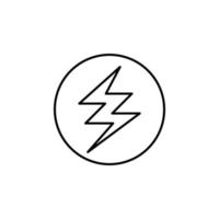 energía, firmar vector icono
