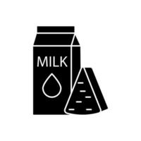 Milk cheese vector icon