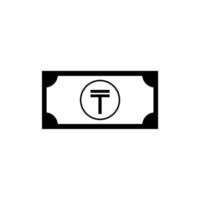 Kazakhstan Currency Symbol, Kazakhstani Tenge Icon, KZT Sign. Vector Illustration