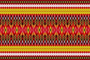 Seamless geometric ethnic asian oriental and tradition pattern design for texture and background. Silk and fabric pattern decoration for carpet, Thai clothing, wrapping and wallpaper vector