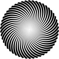 Vector Image Of Abstract Element With Radial Stripes