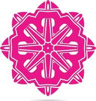 Vector Image Of Ornamental Design Element In Pink Color