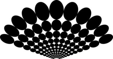 Abstract Element With Circles In Perspective View vector