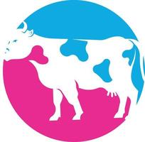 vector imagen de un logotipo concepto para un lechería granja
