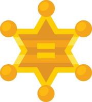 Vector Image Of The Sheriff'S Star
