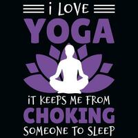 Yoga graphics tshirt design vector