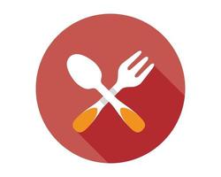 vector gratis tenedor y cuchillo restaurante icono