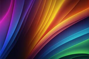 Abstract 3D texture Rainbow geometric colorful background Free Photo