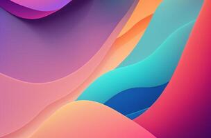 Abstract 3D texture Rainbow geometric colorful background Free Photo