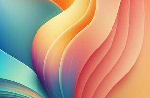 Abstract 3D texture Rainbow geometric colorful background Free Photo