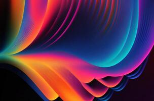 Abstract 3D texture Rainbow geometric colorful background Free Photo