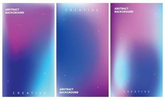 Fluid gradient background vector. Cute and minimal style posters with colorful, geometric shapes, stars and liquid color. Modern wallpaper design for social media, idol poster, banner, flyer. vector