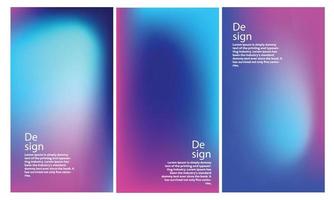 Fluid gradient background vector. Cute and minimal style posters with colorful, geometric shapes, stars and liquid color. Modern wallpaper design for social media, idol poster, banner, flyer. vector