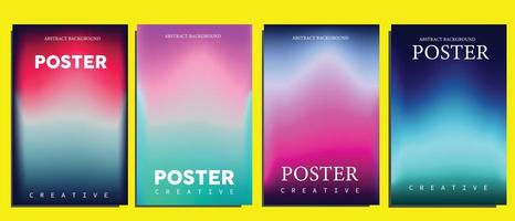 Fluid gradient background vector. Cute and minimal style posters with colorful, geometric shapes, stars and liquid color. Modern wallpaper design for social media, idol poster, banner, flyer. vector