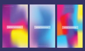 Fluid gradient background vector. Cute and minimal style posters with colorful, geometric shapes, stars and liquid color. Modern wallpaper design for social media, idol poster, banner, flyer. vector