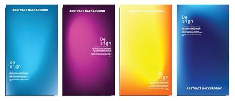 Fluid gradient background vector. Cute and minimal style posters with colorful, geometric shapes, stars and liquid color. Modern wallpaper design for social media, idol poster, banner, flyer. vector