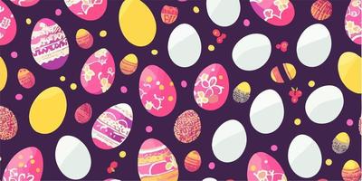 Yellow and Blue Easter Egg Vector Cover