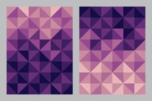 resumen geométrico modelo antecedentes. Bauhaus Arte estilo púrpura color tono. triángulo y cuadrado forma. diseño para imprimir, cubrir, póster, volantes, bandera, muro, folleto, tarjeta. vector ilustración.