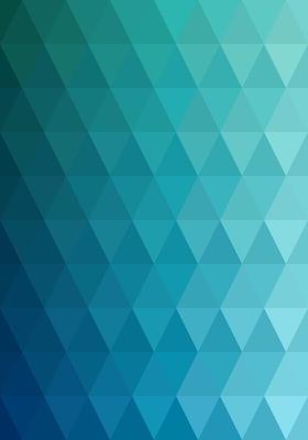 Triangle shape pattern ocean blue gradient. Abstract background. Texture design for publications, covers, posters, flyers, brochures, banners, backdrops, walls. Vector illustration.