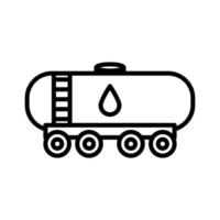 waggon for gasoline icon design vector