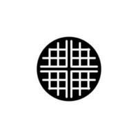 waffle icon design vector template