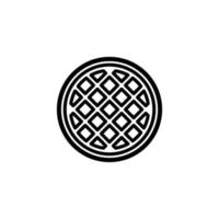 waffle icon design vector template