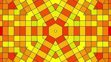 rápido movimiento geometría forma rojo, amarillo color animar video