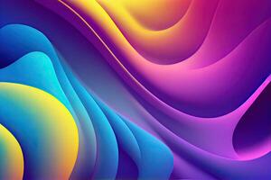 abstract colorful gradient background for design as banner, ads, and presentation concept. colored abstract background. Smooth transitions of iridescent colors. Colorful gradient. photo