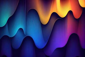 abstract colorful gradient background for design as banner, ads, and presentation concept. colored abstract background. Smooth transitions of iridescent colors. Colorful gradient. Generative Ai photo