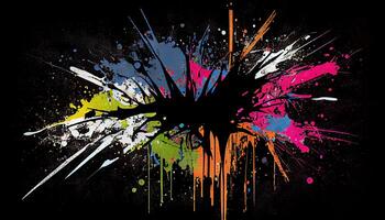colorful background design. illustration vector design. Colorful paint splatters. abstract splatter color background.. photo