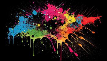 colorful background design. illustration vector design. Colorful paint splatters. abstract splatter color background.. photo