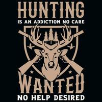 Hunting tshirt design vector