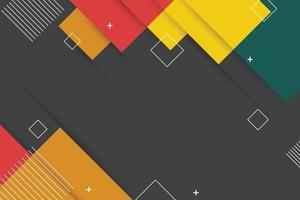 Geometric rectangle background with elements. vector