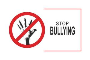 Stop Bullying background. Awareness, Children. vector