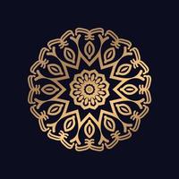 Golden color mandala background design vector logo icon illustration for print