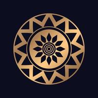 Elegant mandala background design vector logo icon illustration for print