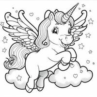 kids coloring page cartoon coloring page illustration vector. For kids coloring book photo