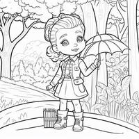 kids coloring page cartoon coloring page illustration vector. For kids coloring book photo