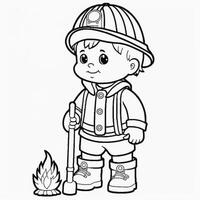 kids coloring page cartoon coloring page illustration vector. For kids coloring book photo