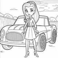 kids coloring page cartoon coloring page illustration vector. For kids coloring book photo