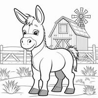 kids coloring page cartoon coloring page illustration vector. For kids coloring book photo