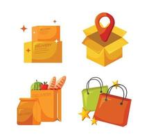 delivery icon elements for delivery concept vector illustration