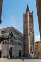 Parma,Italy-April 3, 2022-view of the church in Parma during a sunny day. photo