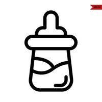 baby line icon vector